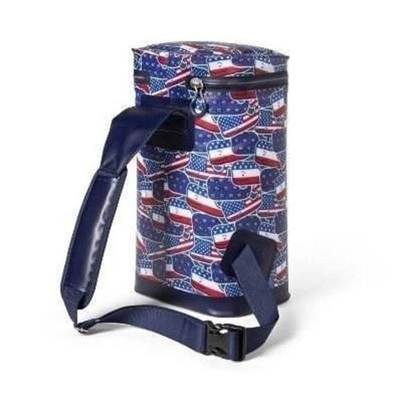 Vineyard Vines 10 can pack or 2 Wine Bottles Sling Insulated Cooler - Picture 1 of 3